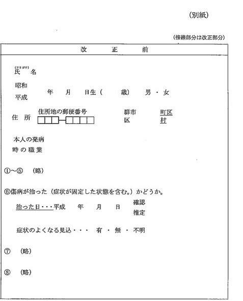 吹田、障害、高齢者、生活保護、障害年金診断書用（精神の障害用）１改定前